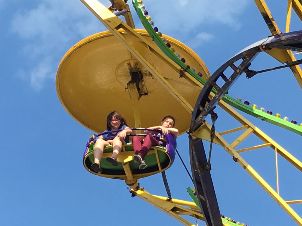Abby and Mackenzie on Para Trooper at Great Allentown Fair